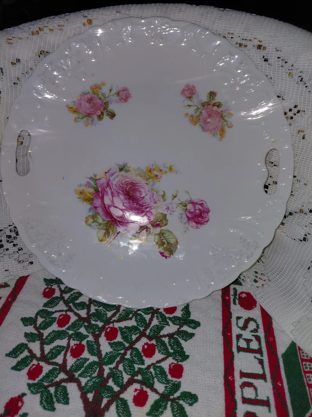Antique 1918 Rose Floral Porcelain 9